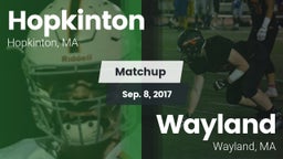 Matchup: Hopkinton vs. Wayland  2017