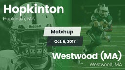 Matchup: Hopkinton vs. Westwood (MA)  2017