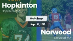 Matchup: Hopkinton vs. Norwood  2018