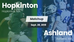 Matchup: Hopkinton vs. Ashland  2018
