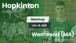 Matchup: Hopkinton vs. Westwood (MA)  2018