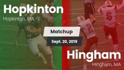 Matchup: Hopkinton vs. Hingham  2019