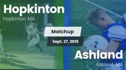 Matchup: Hopkinton vs. Ashland  2019