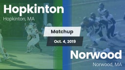 Matchup: Hopkinton vs. Norwood  2019