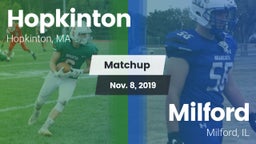 Matchup: Hopkinton vs. Milford  2019