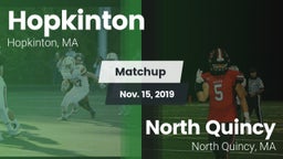 Matchup: Hopkinton vs. North Quincy  2019