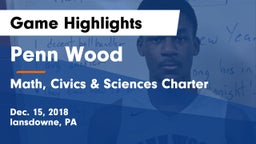 Penn Wood  vs Math, Civics & Sciences Charter Game Highlights - Dec. 15, 2018