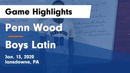 Penn Wood  vs Boys Latin Game Highlights - Jan. 13, 2020