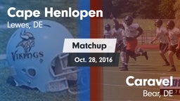 Matchup: Cape Henlopen vs. Caravel  2016