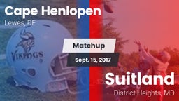 Matchup: Cape Henlopen vs. Suitland  2017