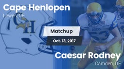 Matchup: Cape Henlopen vs. Caesar Rodney  2017