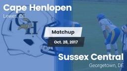 Matchup: Cape Henlopen vs. Sussex Central  2017