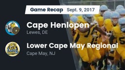 Recap: Cape Henlopen  vs. Lower Cape May Regional  2017