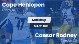 Matchup: Cape Henlopen vs. Caesar Rodney  2018