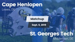 Matchup: Cape Henlopen vs. St. Georges Tech  2019