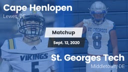 Matchup: Cape Henlopen vs. St. Georges Tech  2020