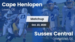 Matchup: Cape Henlopen vs. Sussex Central  2020