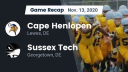 Recap: Cape Henlopen  vs. Sussex Tech  2020