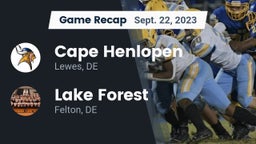 Recap: Cape Henlopen  vs. Lake Forest  2023