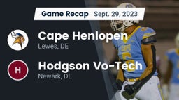 Recap: Cape Henlopen  vs. Hodgson Vo-Tech  2023