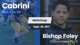 Matchup: Cabrini vs. Bishop Foley  2017