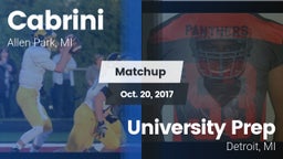 Matchup: Cabrini vs. University Prep  2017