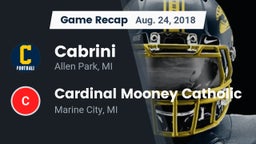 Recap: Cabrini  vs. Cardinal Mooney Catholic  2018