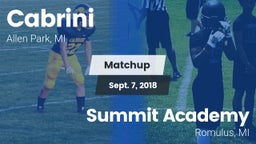 Matchup: Cabrini vs. Summit Academy  2018