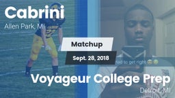 Matchup: Cabrini vs. Voyageur College Prep  2018