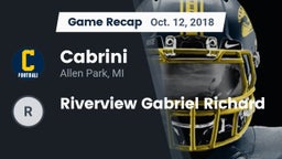 Recap: Cabrini  vs. Riverview Gabriel Richard 2018