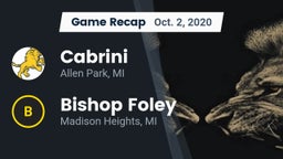 Recap: Cabrini  vs. Bishop Foley  2020