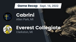 Recap: Cabrini  vs. Everest Collegiate  2022