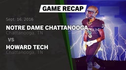 Recap: Notre Dame Chattanooga vs. Howard Tech  2016