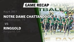 Recap: Notre Dame Chattanooga vs. Ringgold  2017