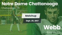 Matchup: Notre Dame Chattanoo vs. Webb  2017
