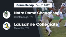 Recap: Notre Dame Chattanooga vs. Lausanne Collegiate  2017