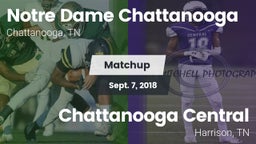 Matchup: Notre Dame Chattanoo vs. Chattanooga Central  2018