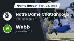 Recap: Notre Dame Chattanooga vs. Webb  2018