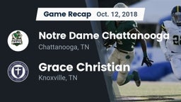 Recap: Notre Dame Chattanooga vs. Grace Christian  2018