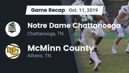 Recap: Notre Dame Chattanooga vs. McMinn County  2019