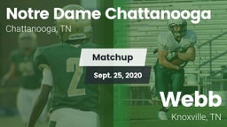 Matchup: Notre Dame Chattanoo vs. Webb  2020