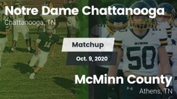 Matchup: Notre Dame Chattanoo vs. McMinn County  2020