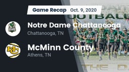 Recap: Notre Dame Chattanooga vs. McMinn County  2020