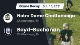 Recap: Notre Dame Chattanooga vs. Boyd-Buchanan  2021