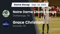 Recap: Notre Dame Chattanooga vs. Grace Christian  2022