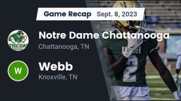 Recap: Notre Dame Chattanooga vs. Webb  2023