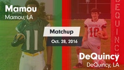 Matchup: Mamou vs. DeQuincy  2016