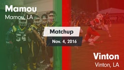 Matchup: Mamou vs. Vinton  2016