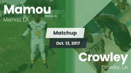 Matchup: Mamou vs. Crowley  2017