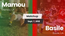 Matchup: Mamou vs. Basile  2018